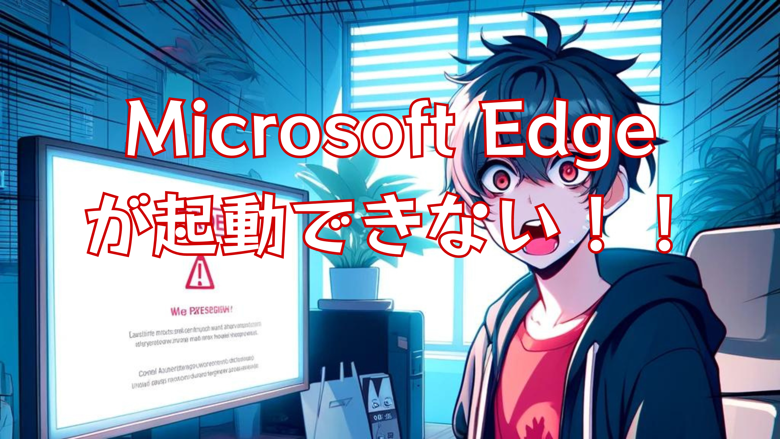 Microsoft Edgeが起動できない！！